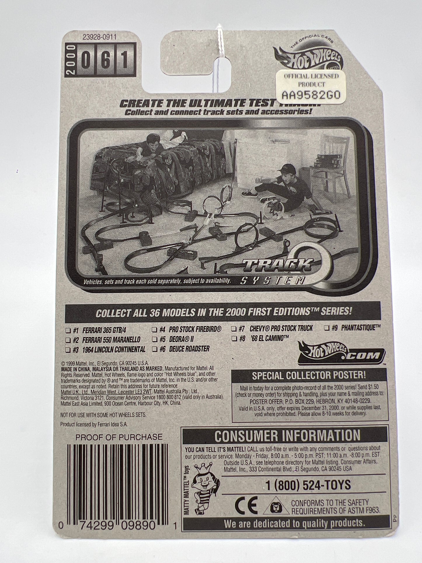 2000 Hot Wheels First Edition #61 Ferrari 365 GTB/4 Red SR