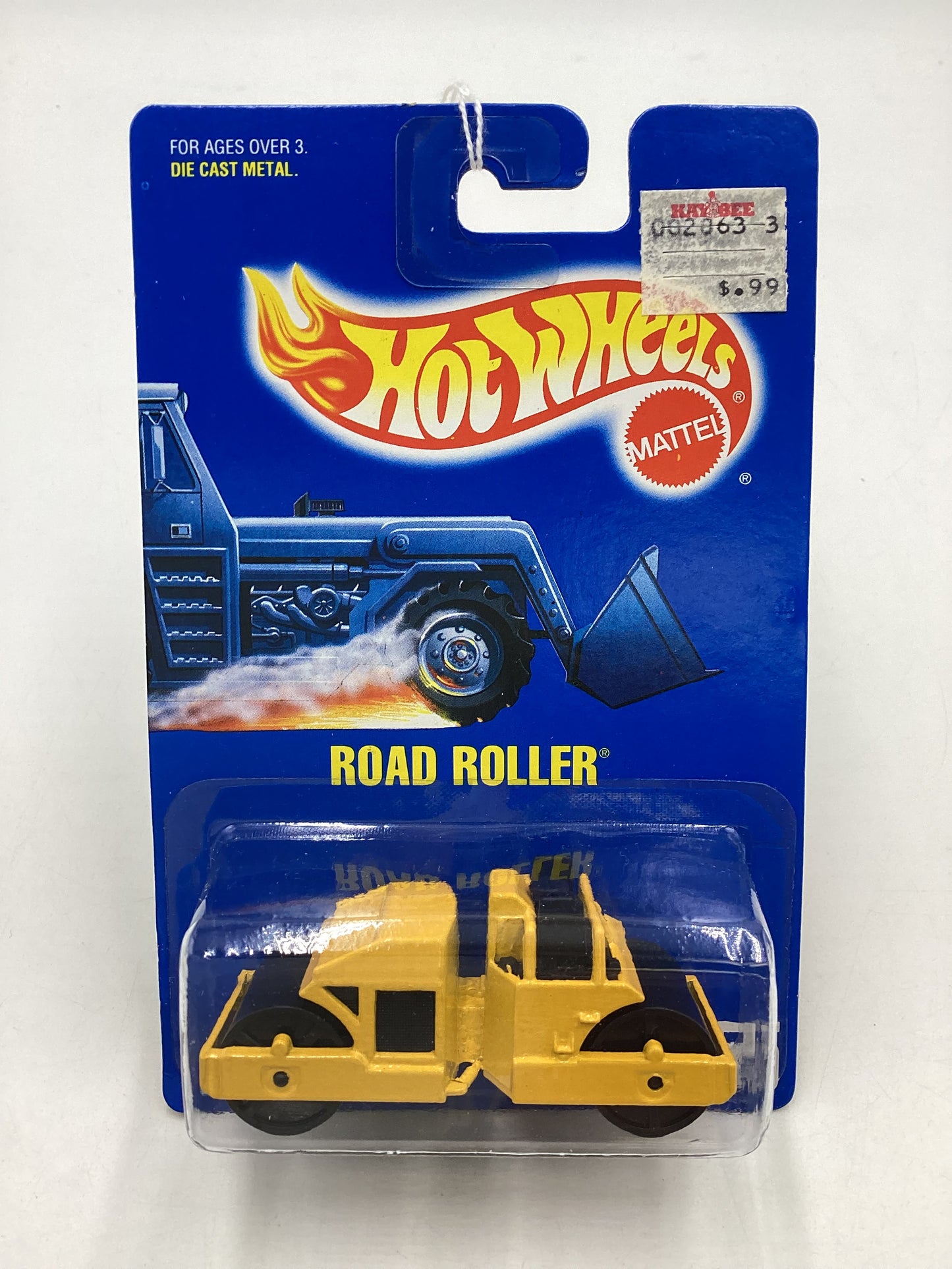 Hot Wheels Blue Card Collector No. 55 Road Roller Yellow 239C