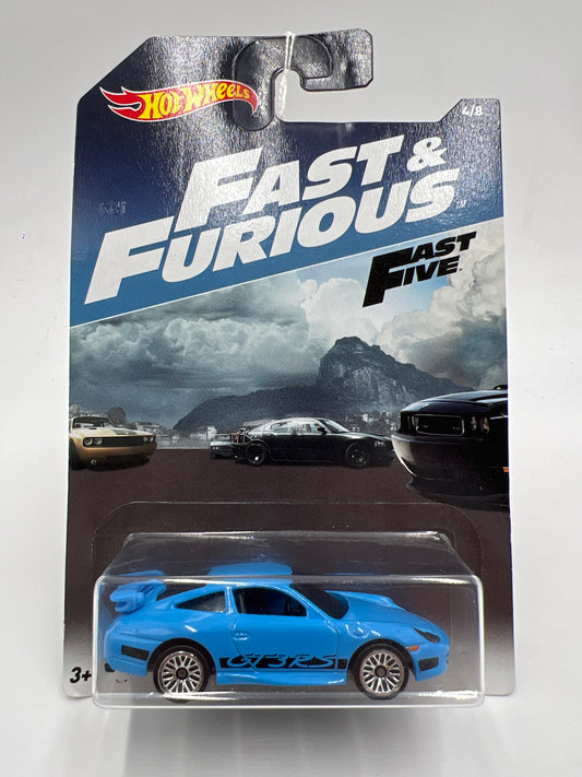 Hot Wheels Fast and Furious #4 Porsche 911 GT3 RS Blue 72B