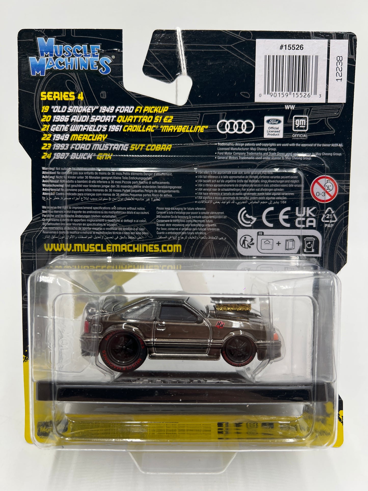 Muscle Machines Series 4 #23 CHASE 1993 Ford Mustang SVT Cobra SR