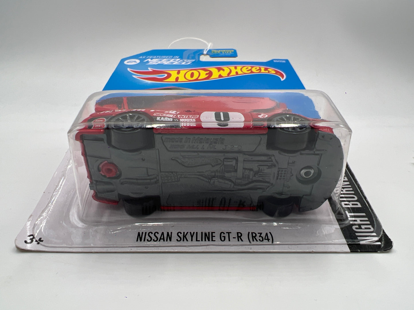 2016 Hot Wheels Nightburnerz #83 Nissan Skyline GT-R R34 Red Need for Speed SR
