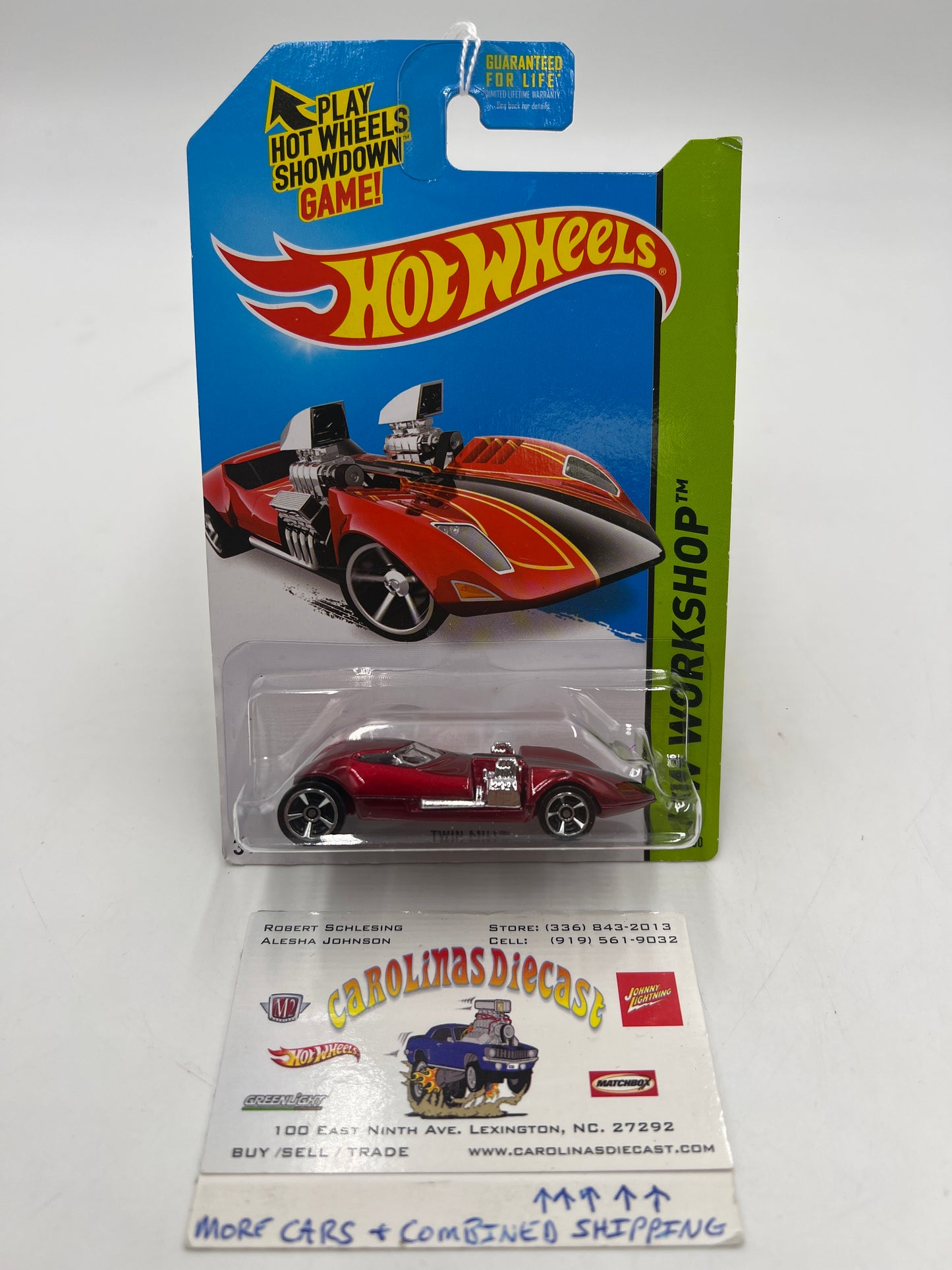 2014 Hot Wheels Workshop #221 Twin Mill Red 117A