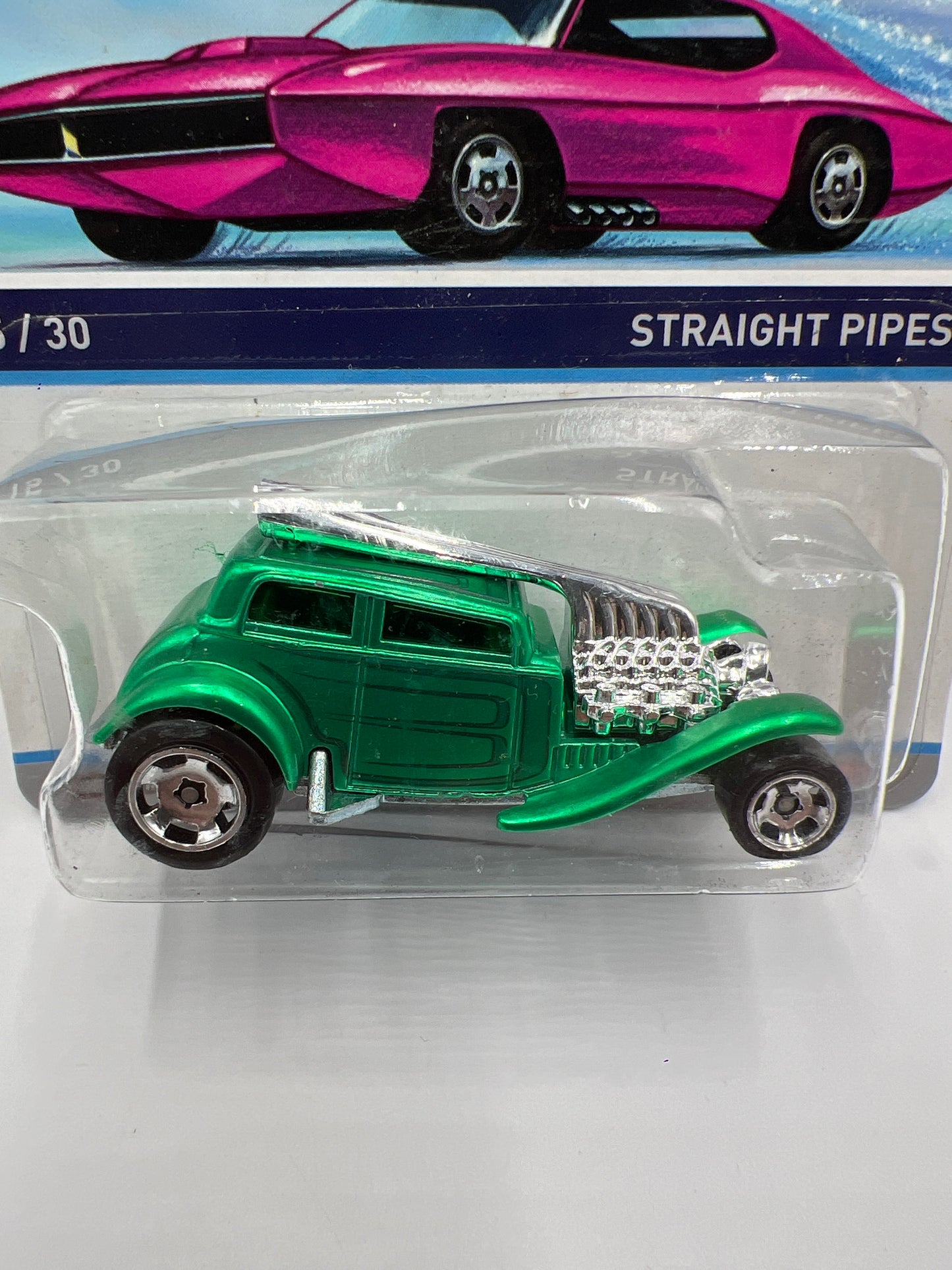 Hot Wheels Cool Classics #15 Straight Pipes Spectrafrost Green SR