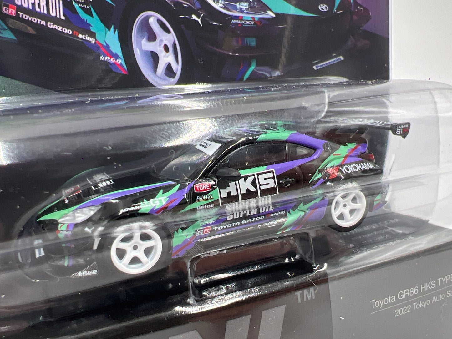 Mini GT #1005 Toyota GR86 HKS Type R 2022 Tokyo Auto Salon