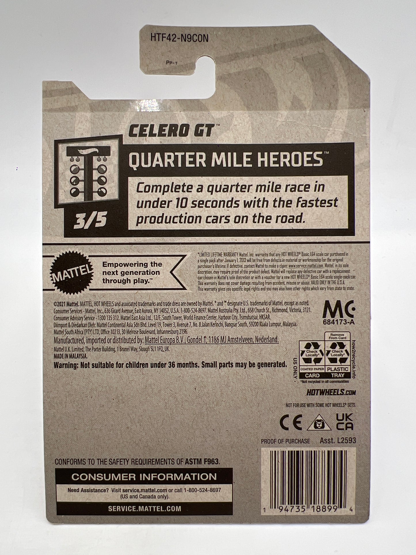 2024 Hot Wheels Super Treasure Hunt #231 Celero GT Purple W/Protector 2