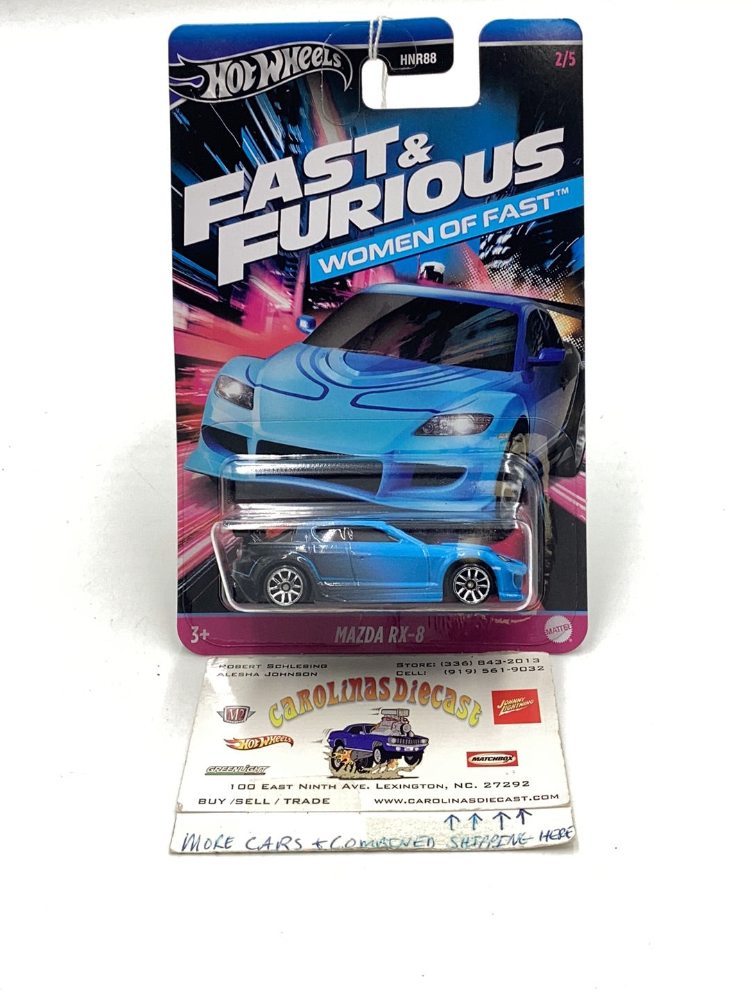 2024 Hot wheels fast and furious Women of Fast Mazda RX-8 2/5