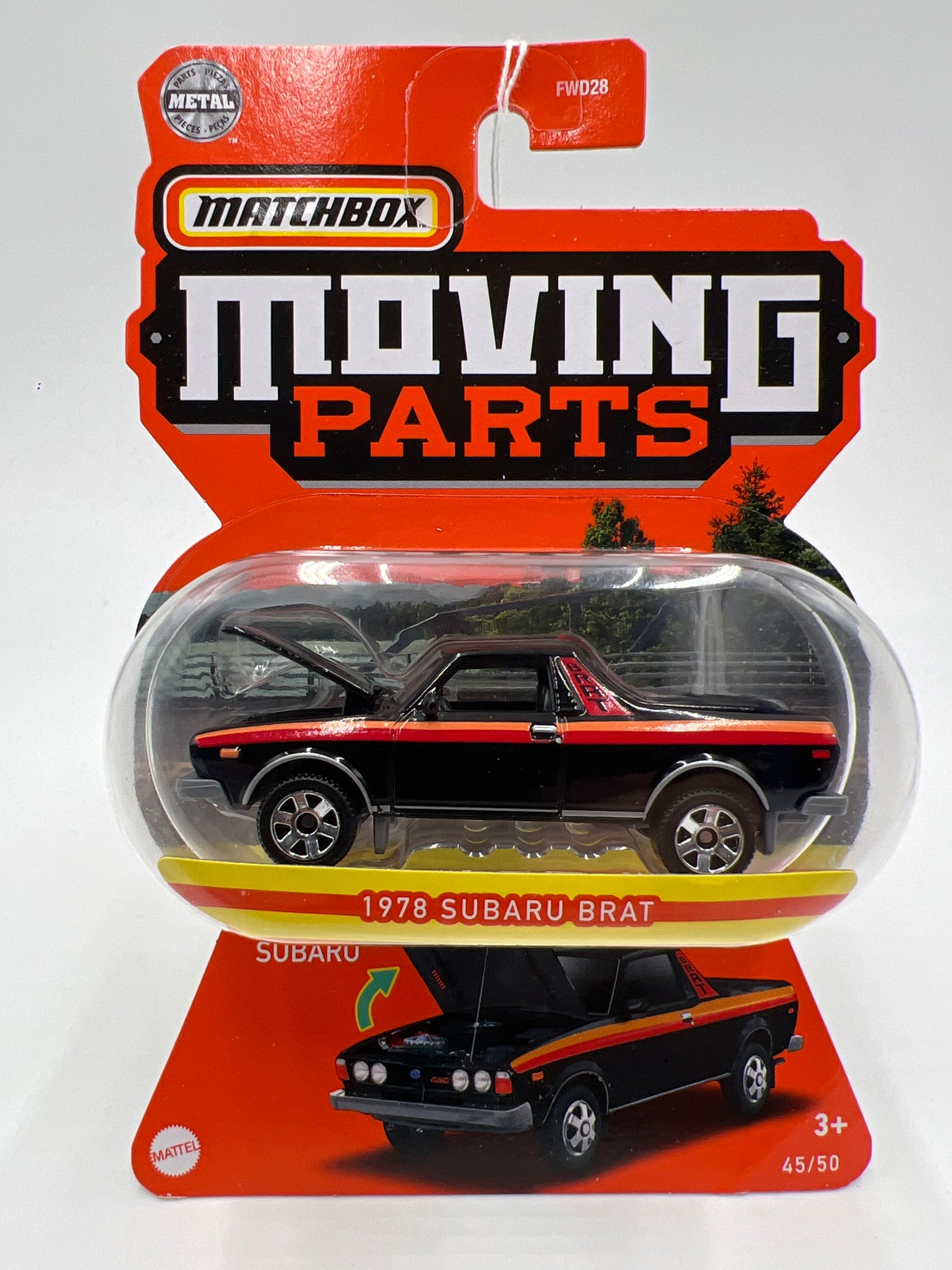 Matchbox Moving Parts #45 1978 Subaru Brat Black 167Q