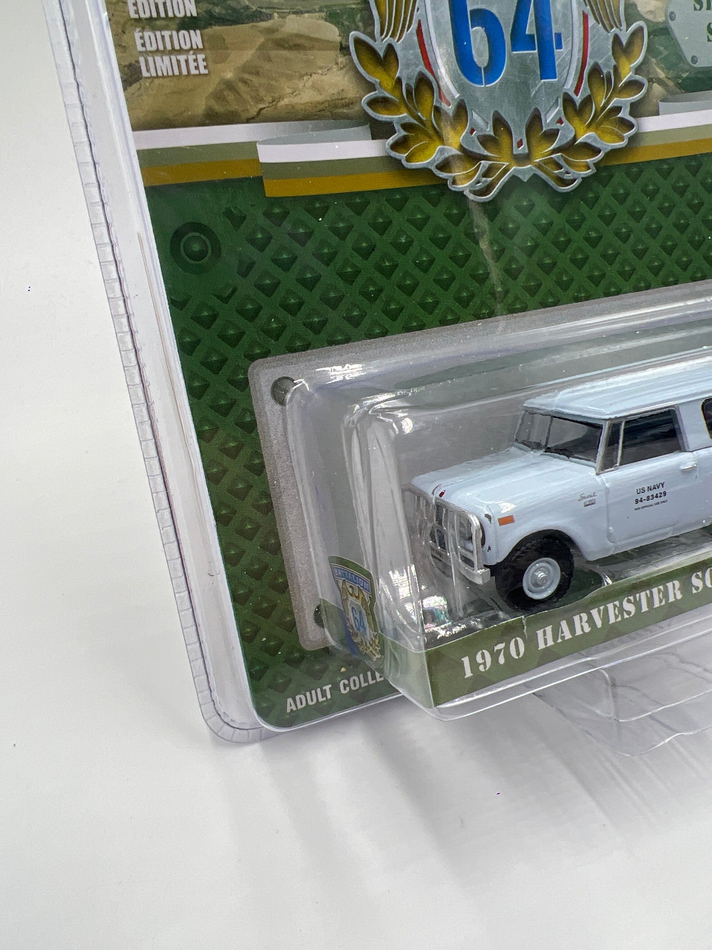 Greenlight Battalion 64 Series 4 1970 Harvester Scout US Navy Light Blue 184H