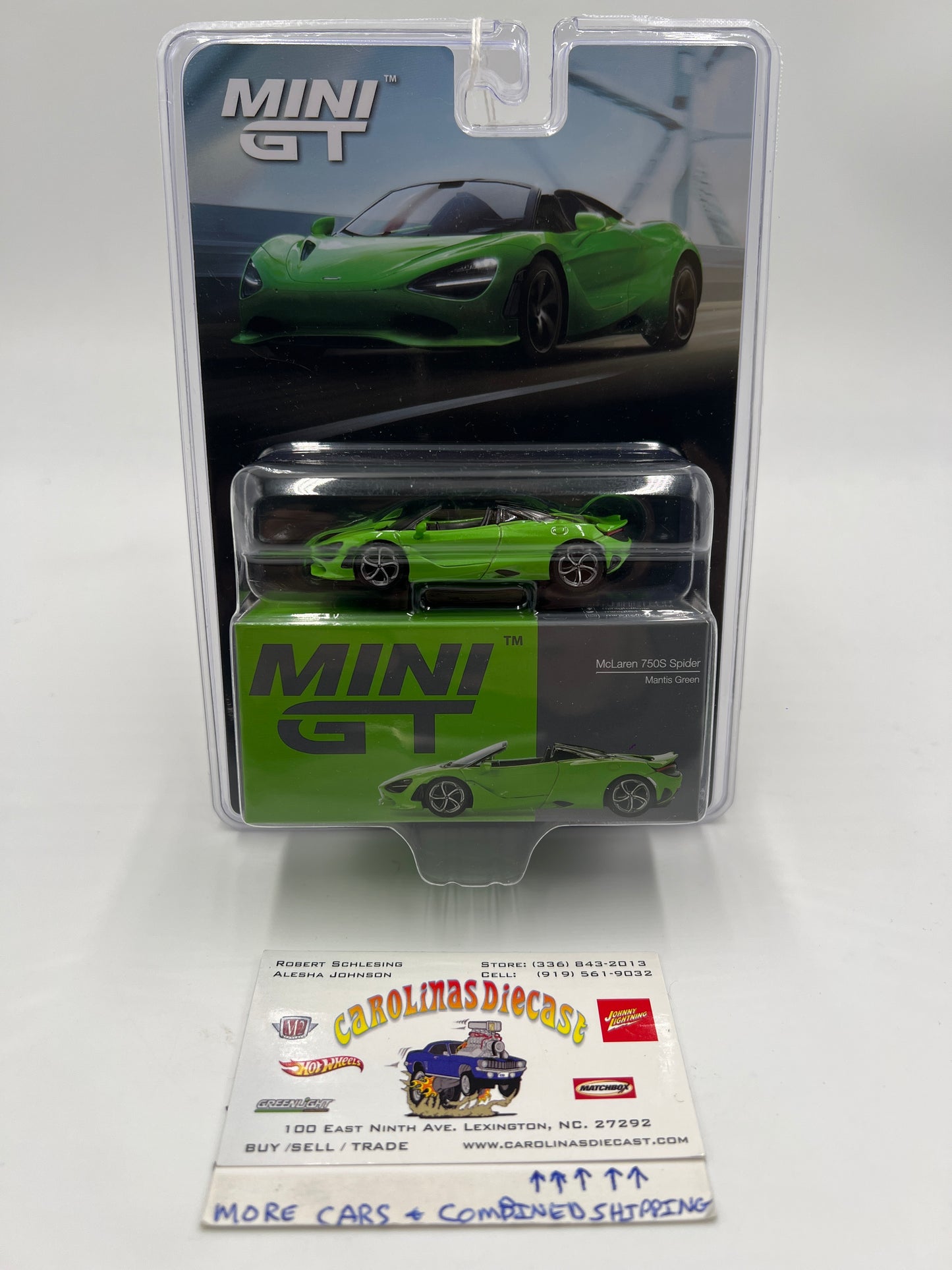 Mini GT #783 McLaren 750S Spider Green