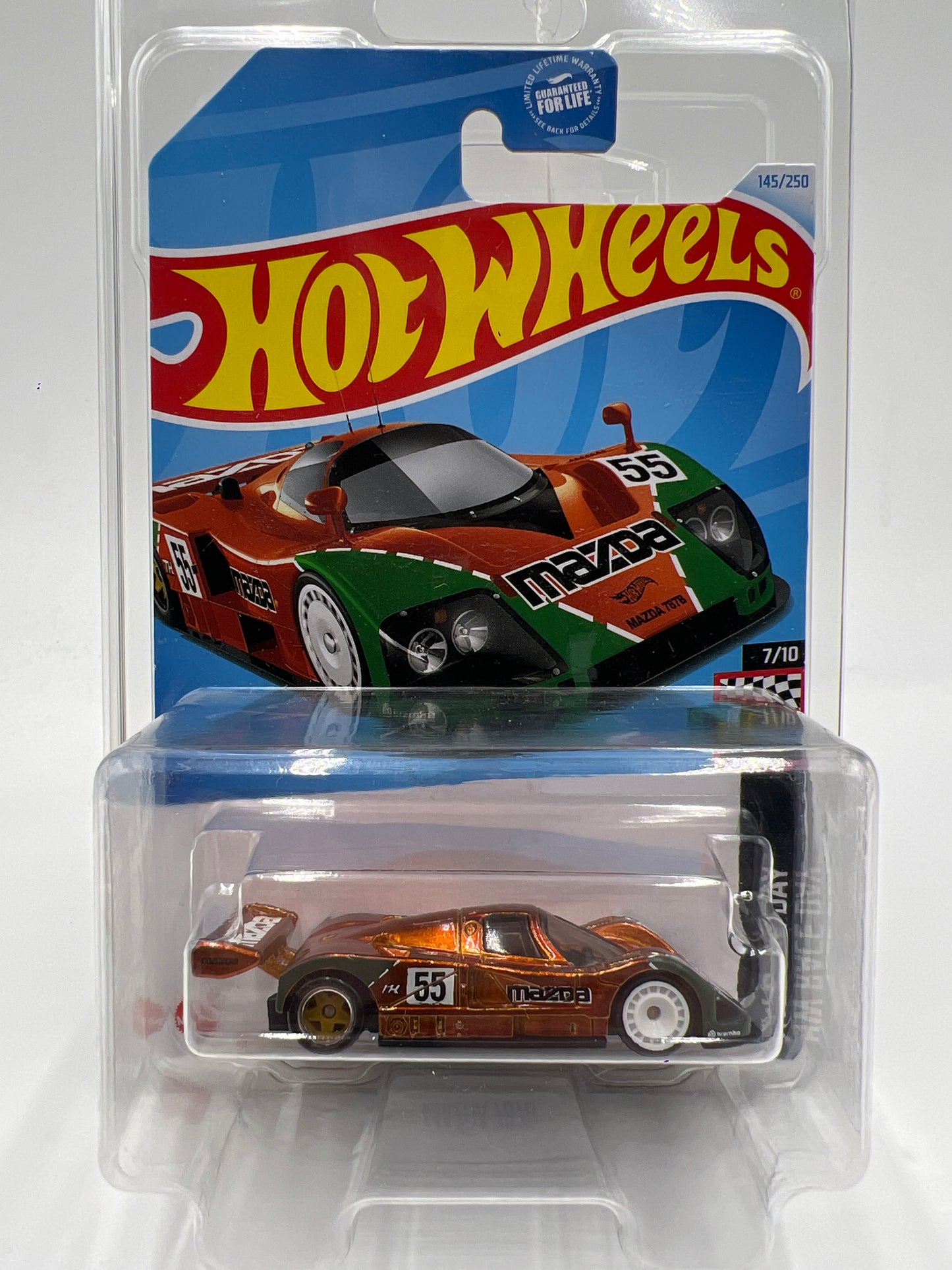 2024 Hot Wheels Super Treasure Hunt #144 Mazda 787B Orange W/Protector