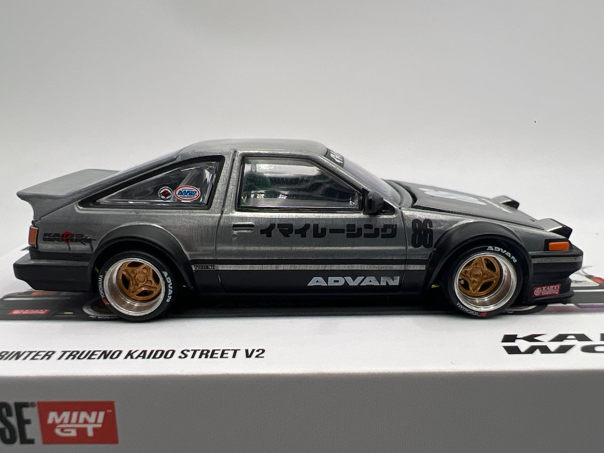 Mini GT Kaido House #218 CHASE Toyota Sprinter Trueno Kaido Street V2 Silver