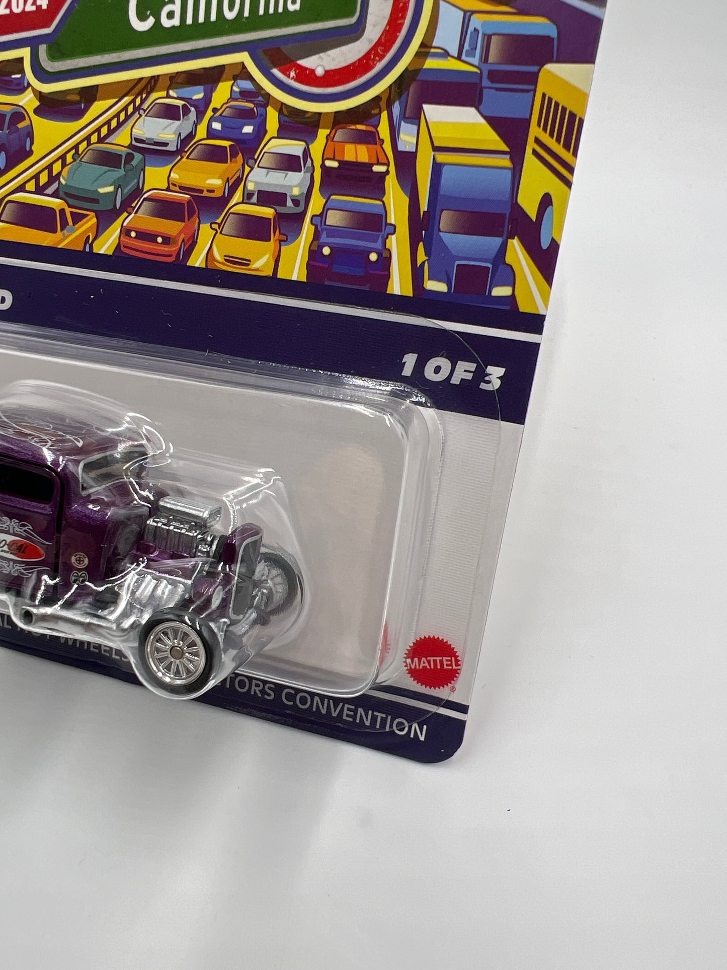2024 Hot Wheels 38th Annual Collectors Convention LA #5420/6200 32 Ford Purple W/Protector