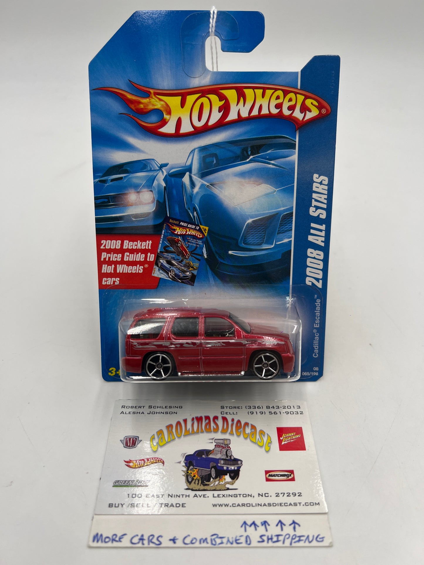 2008 Hot Wheels All Stars #65 Cadillac Escalade Red 56B