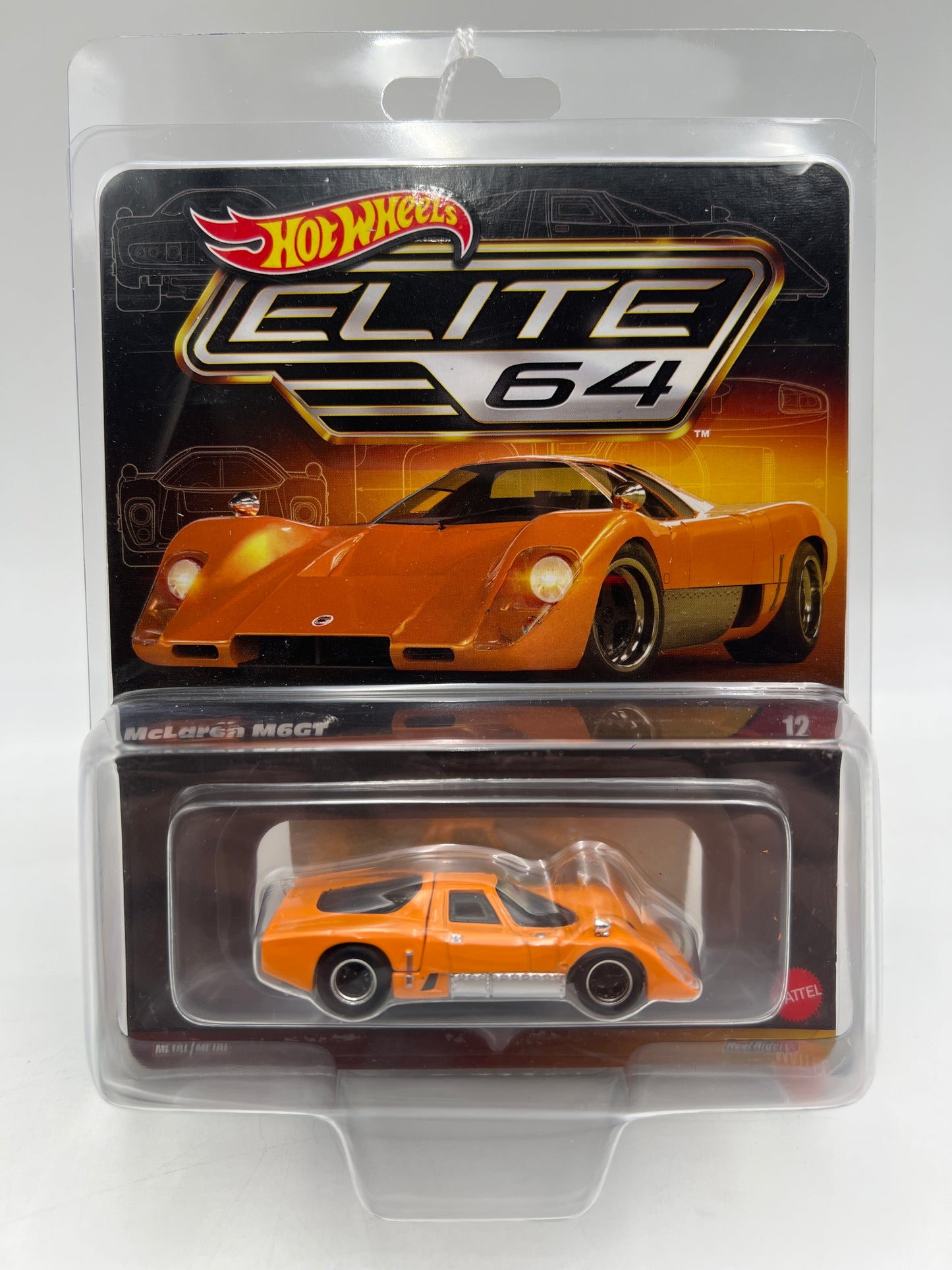 Hot Wheels RLC Elite 64 #12 McLaren M6GT Orange W/Protector