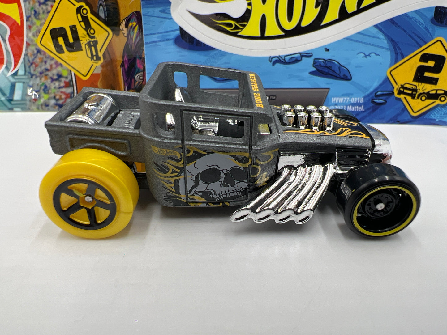2024 Hot Wheels Mystery Models Series 2 #4 Bone Shaker Gray