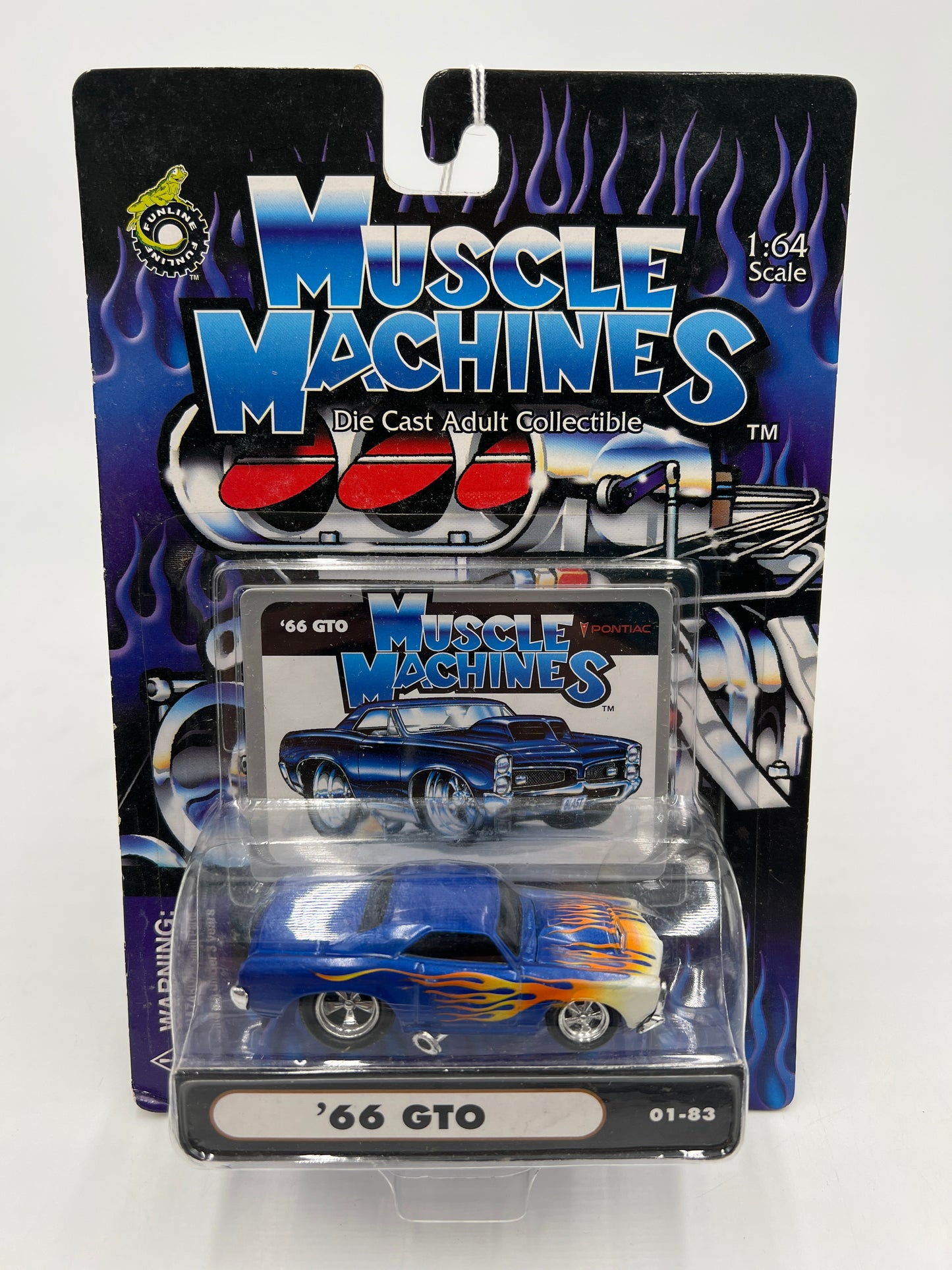 Muscle Machines 66 GTO Blue 01-83 222E