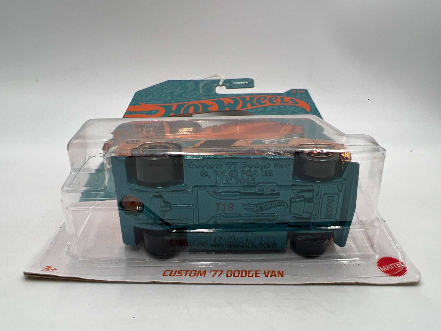 Hot Wheels 56th Anniversary #6 CHASE Custom 77 Dodge Van Gold 161B