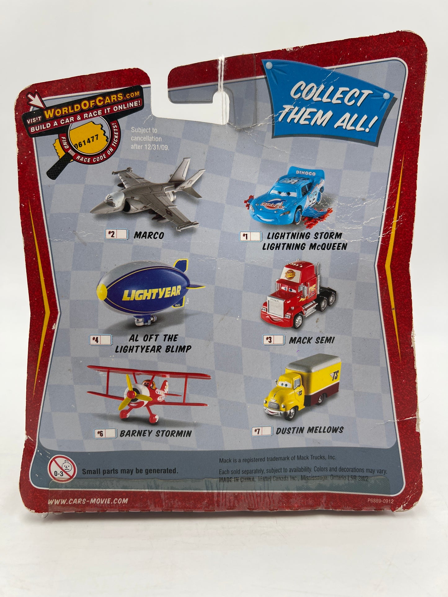 Disney Pixar The World Of Cars Race O Rama #1 Mega Size Lightning Storm Lightning McQueen