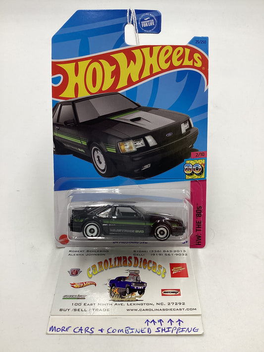 2023 Hot wheels The 80s #25 84 Mustang SVO Black 19E