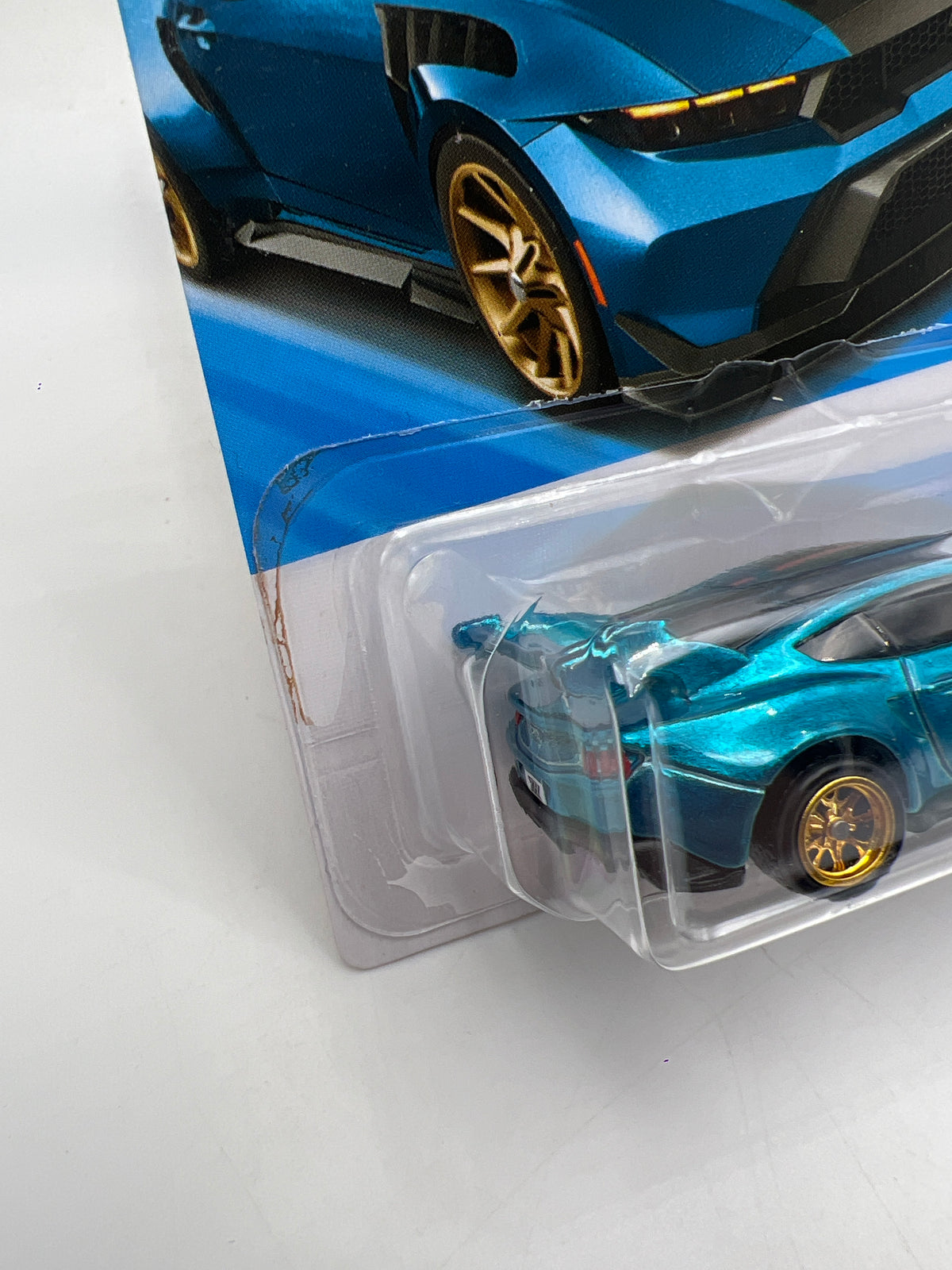 2026 Hot Wheels Super Treasure Hunt #43 Ford Mustang GTD Blue W/Protector