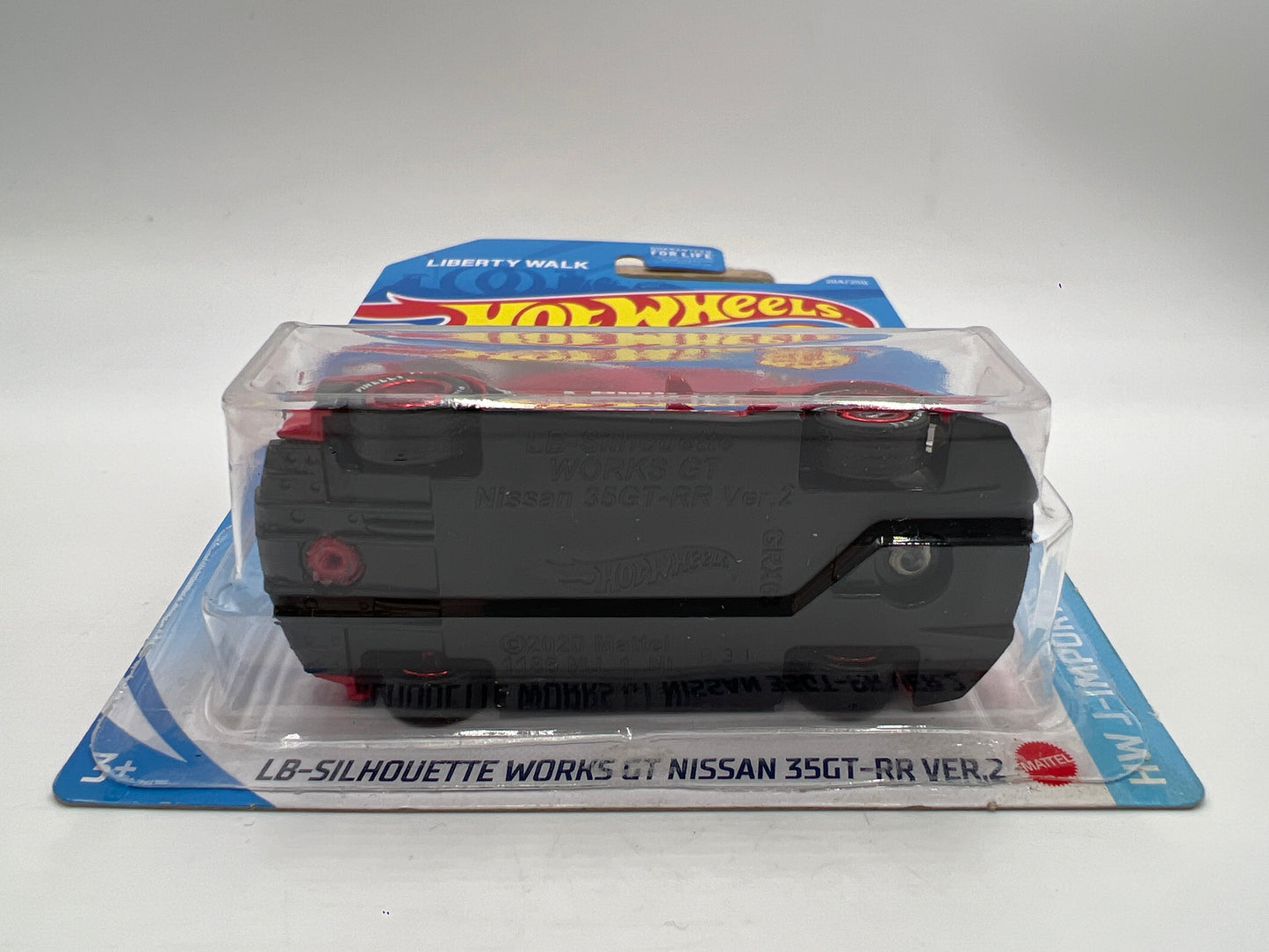 Hot Wheels LB-Silhouette Works GT Nissan 35GT-RR Ver.2 Red Wheel Swap Custom On Card W/Protector SR