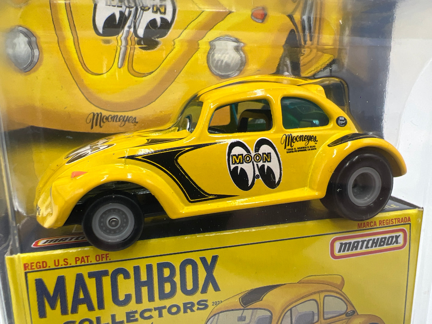 Matchbox Collectors #12 Drag Beetle Yellow Mooneyes 169M