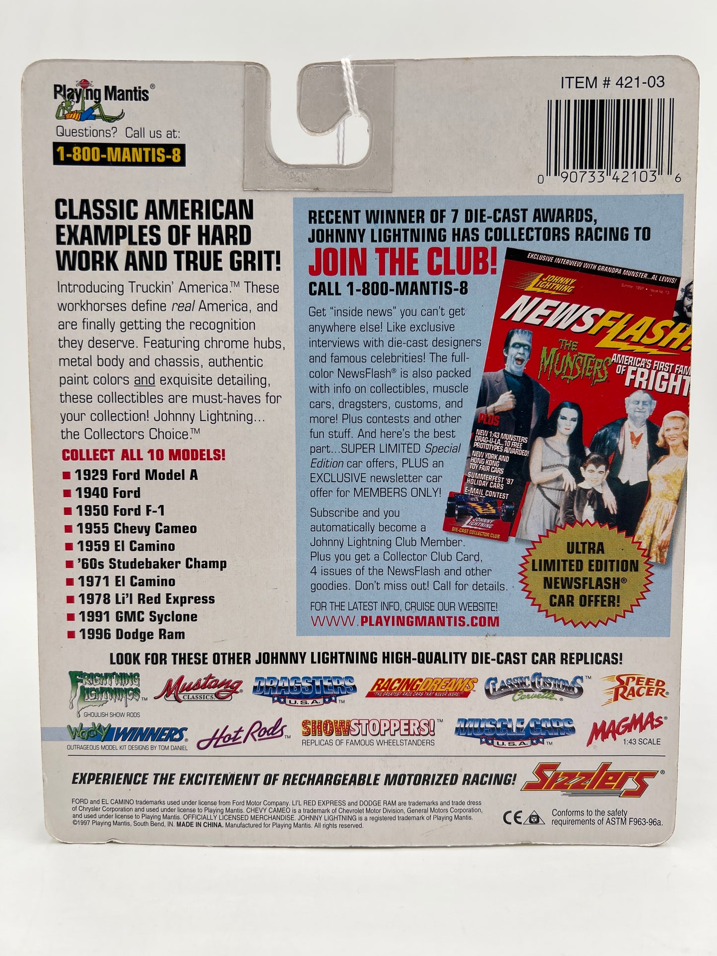 Johnny Lightning White Lightning Chase Truckin America #164 60s Studebaker Champ White