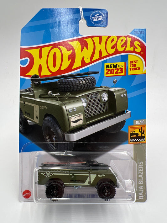 2023 Hot Wheels Baja Blazers #242 Land Rover Series II Green 62C