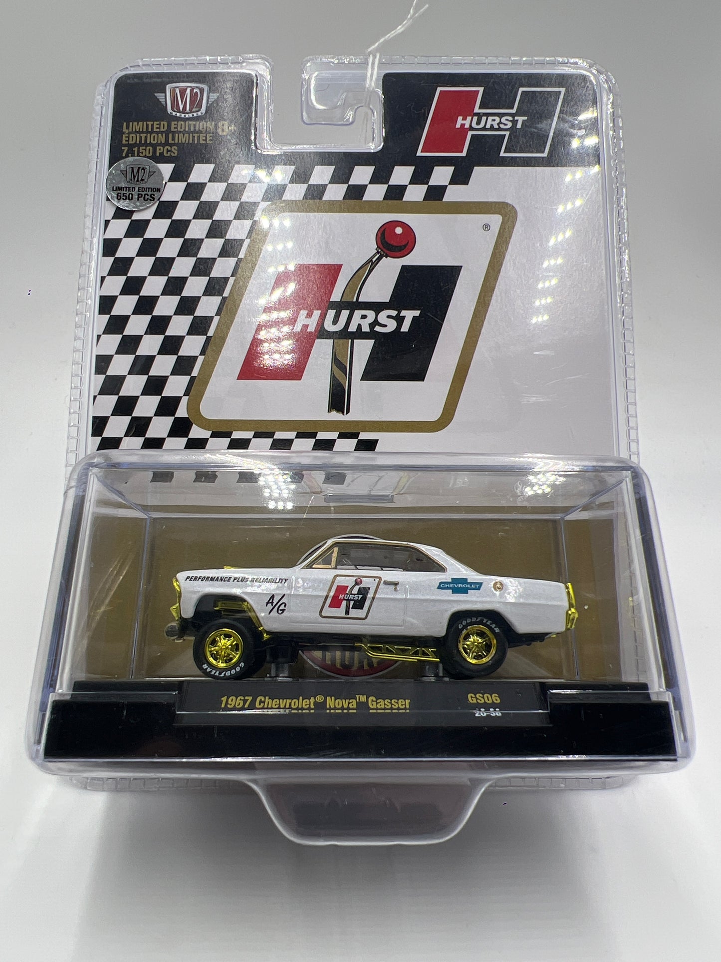 M2 Machines Hurst CHASE 1967 Chevrolet Nova Gasser White GS06