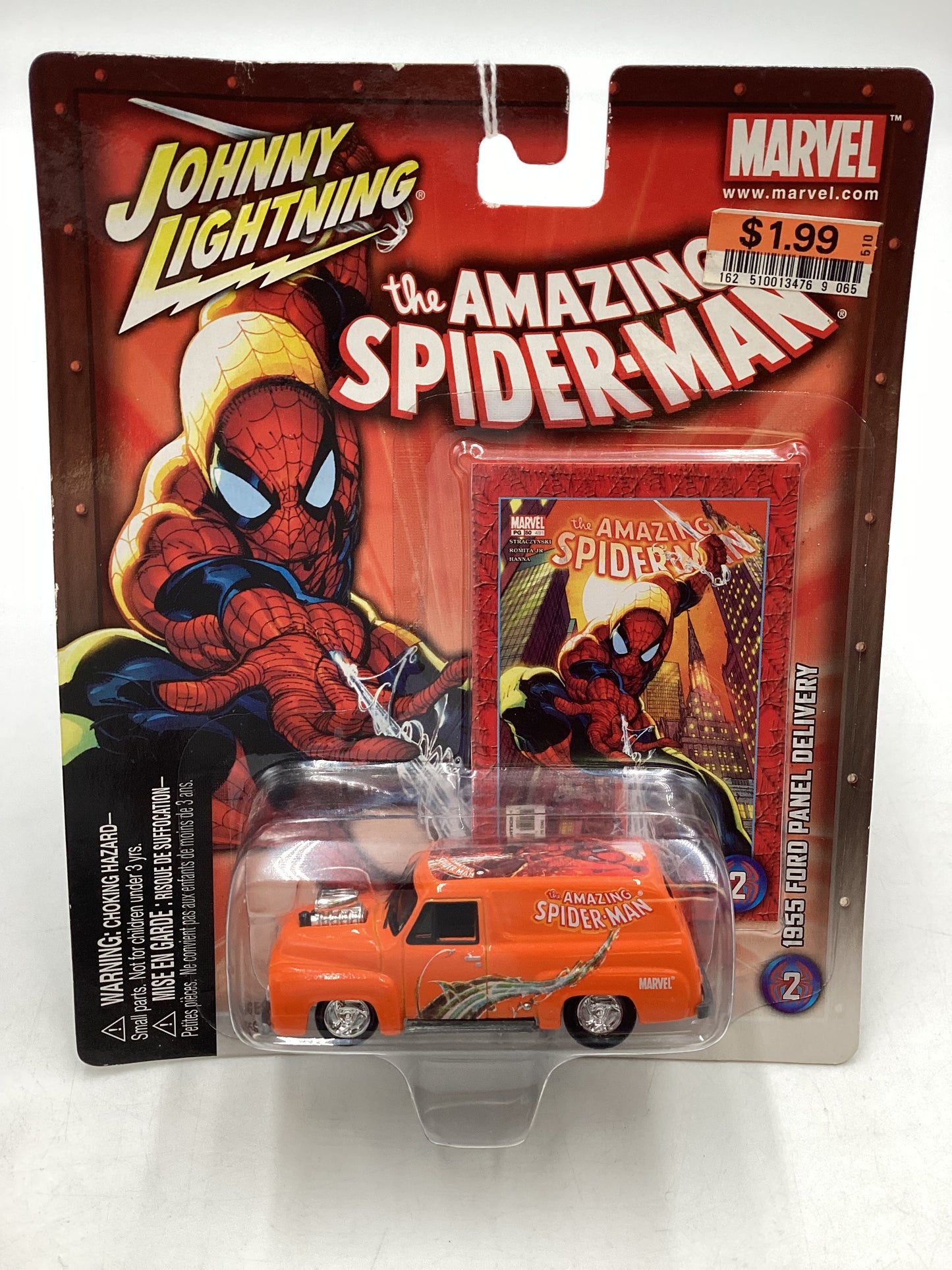 Johnny Lightning Amazing Spiderman 1955 Ford Panel Delivery