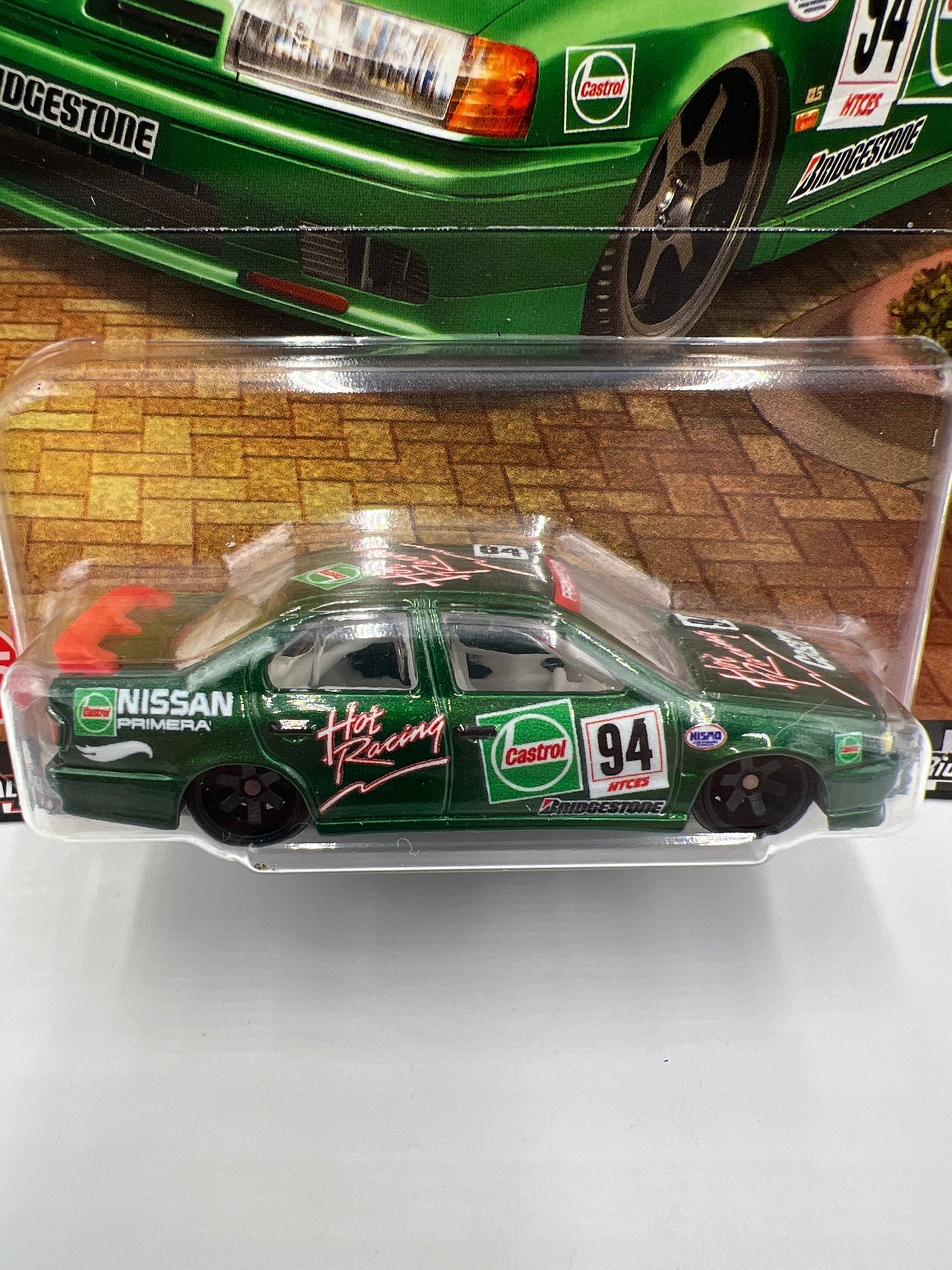 Hot Wheels Premium Boulevard #135 94 Nissan Primera Green Castrol 263C
