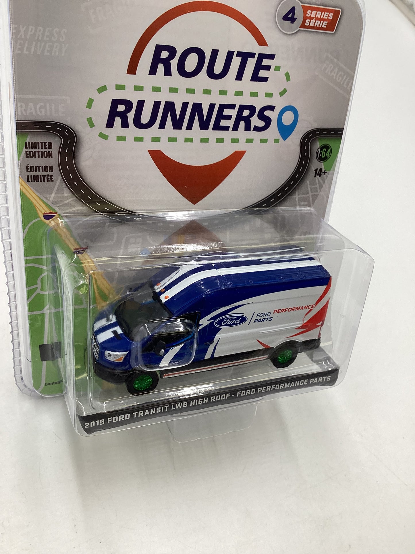 Greenlight Route Runners CHASE Series 4 2019 Ford Transit LBW High Roof Ford Performance Parts