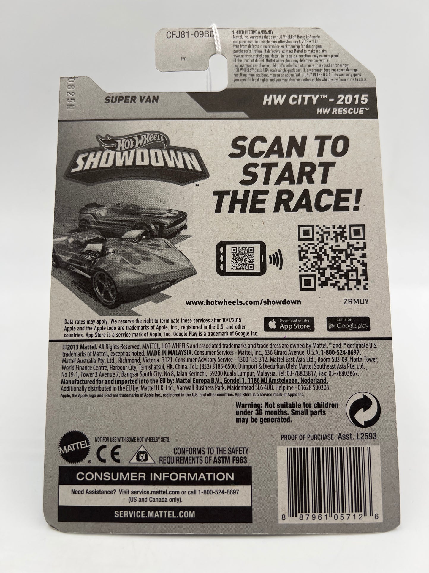 2015 Hot Wheels Walmart Exclusive Zamac 12 #55 Super Van 149E 148H