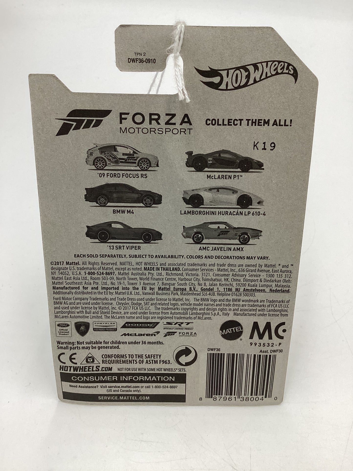 2017 Hot Wheels Forza Motorsport #5 13 SRT Viper Green Light Vein Front 154C