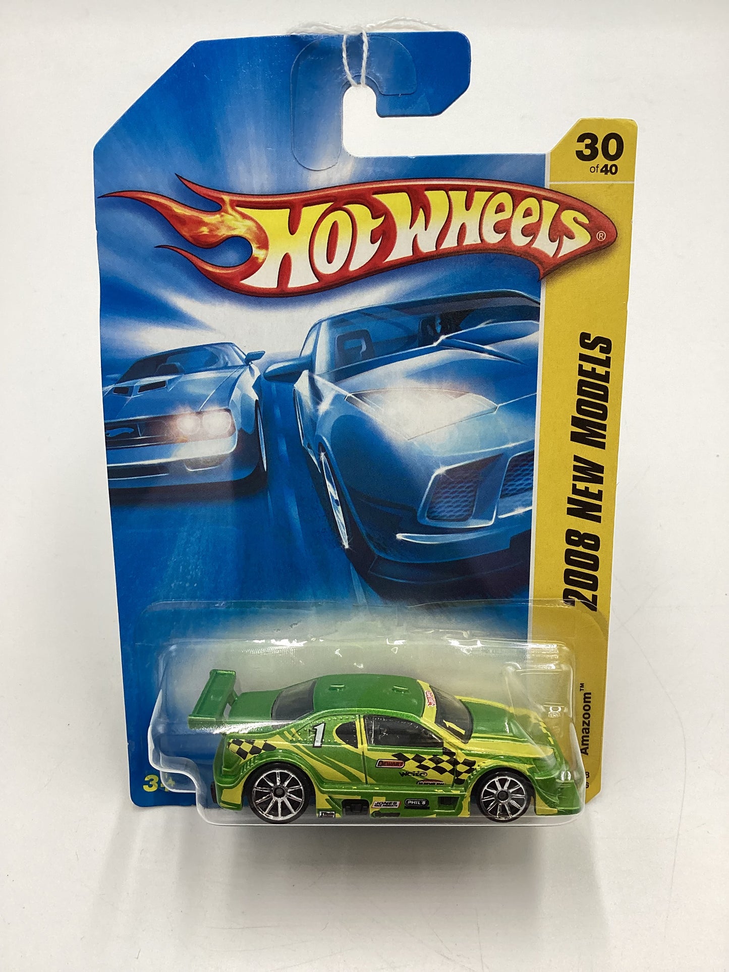 2008 Hot Wheels New Models #30 Amazoom Green 116B