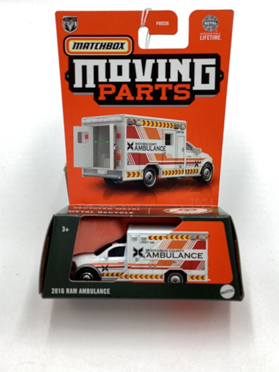 2024 Matchbox Moving Parts 2016 Ram Ambulance 169E