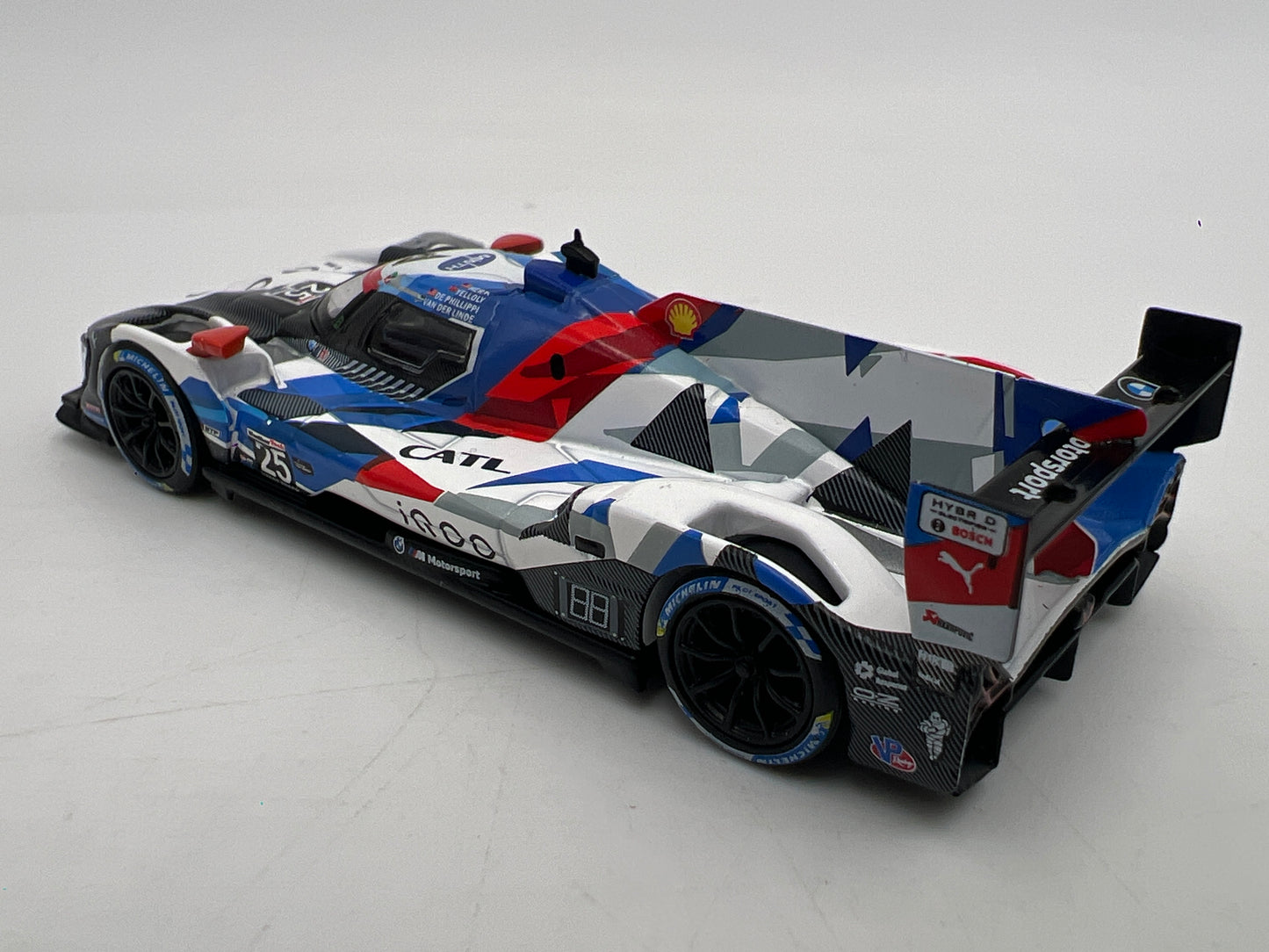 Mini GT #709 BMW M Hybrid V8 #25 2023 IMSA Sebring 12 Hrs 2nd Place M Team RLL