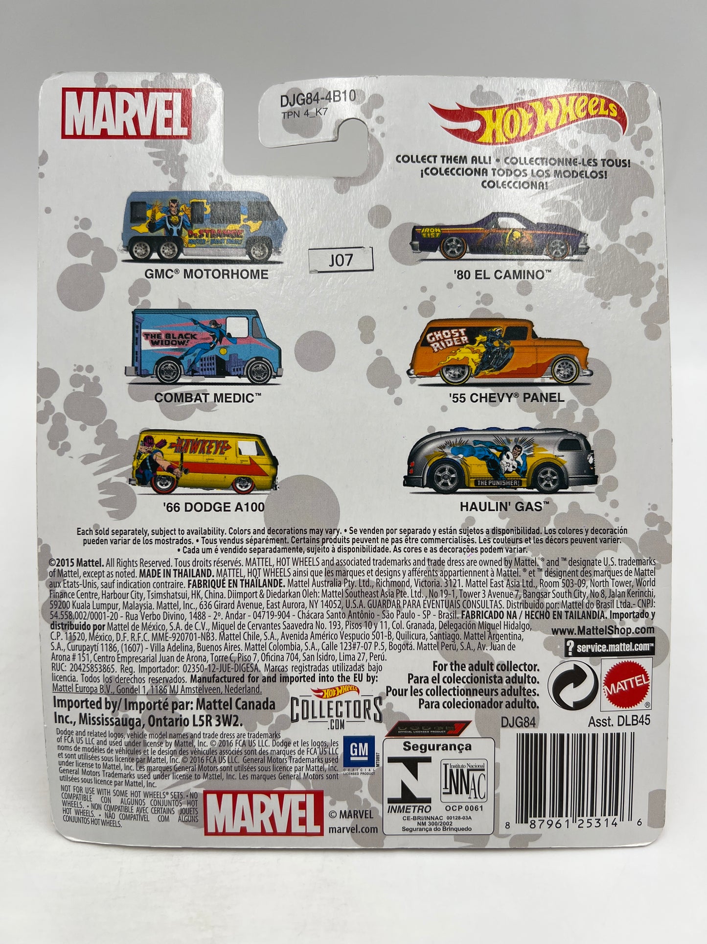 Hot Wheels Premium Marvel Ghost Rider 55 Chevy Panel Orange 264A