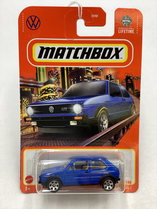 2024 Matchbox G Case #95 Volkswagen Golf MK 1 Blue 211N
