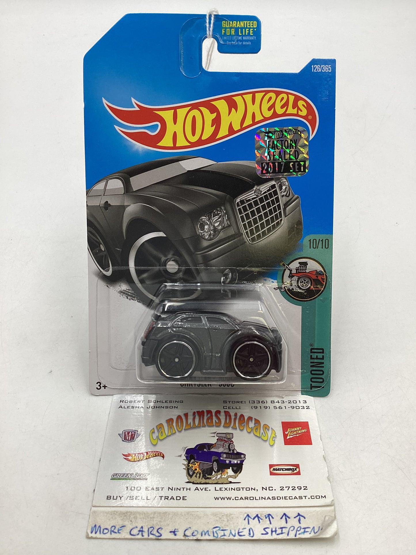 2017 Hot wheels Factory Sealed #126 Chrysler 300C Tooned Gray 52A