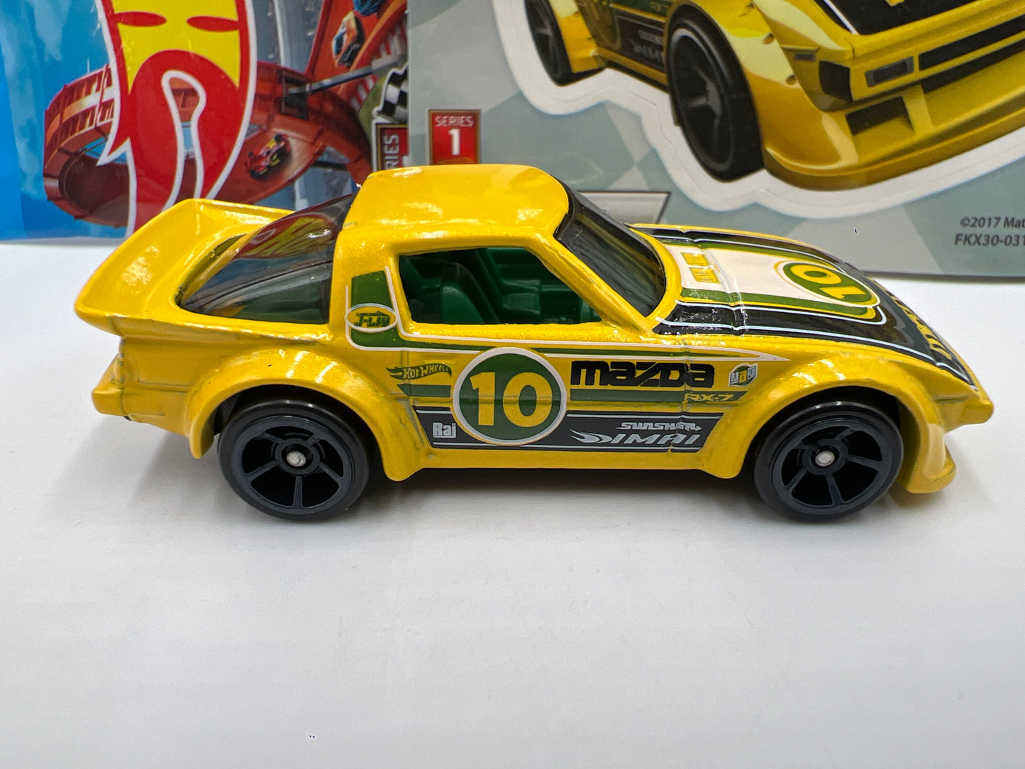 2018 Hot Wheels Mystery Models Series 1 #10 CHASE Mazda RX-7 Yellow
