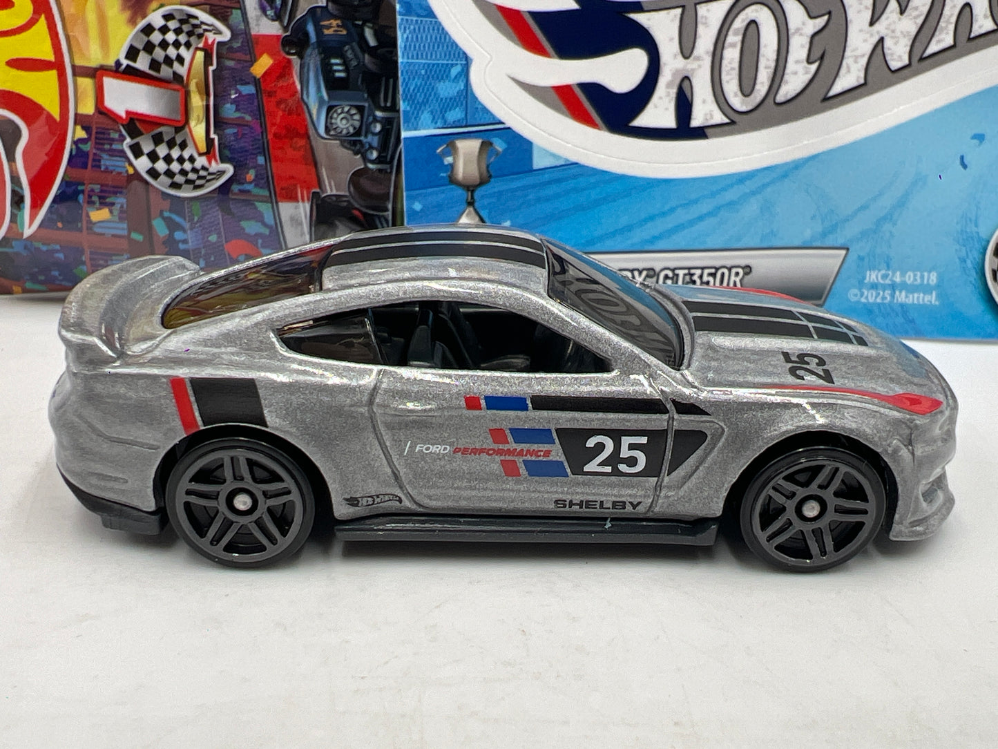 2026 Hot Wheels Mystery Models Series 1 #3 CHASE Ford Shelby GT350R Silver