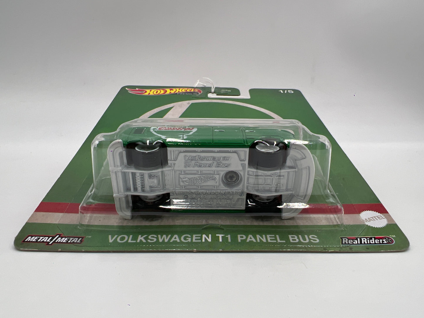 Hot Wheels Premium Vintage Oil #1 Volkswagen T1 Panel Bus Green Castrol 258C