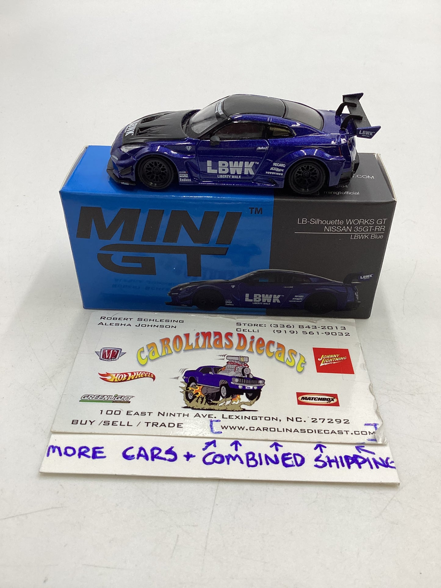 Mini GT #299 LB-Silhouette Works GT Nissan 35GT -RR LBWK Blue