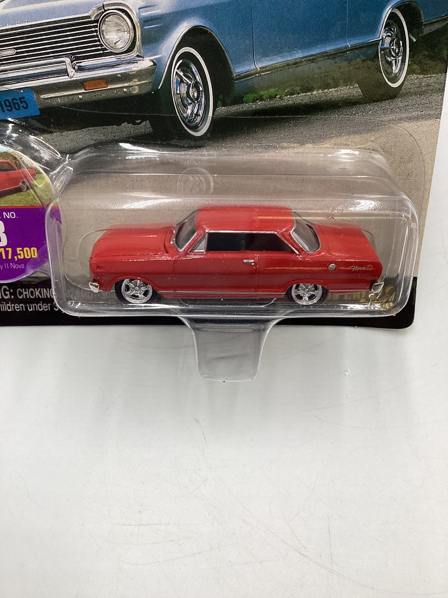 Johnny Lightning Muscle Cars USA 1965 Chevy II Nova Red 186F