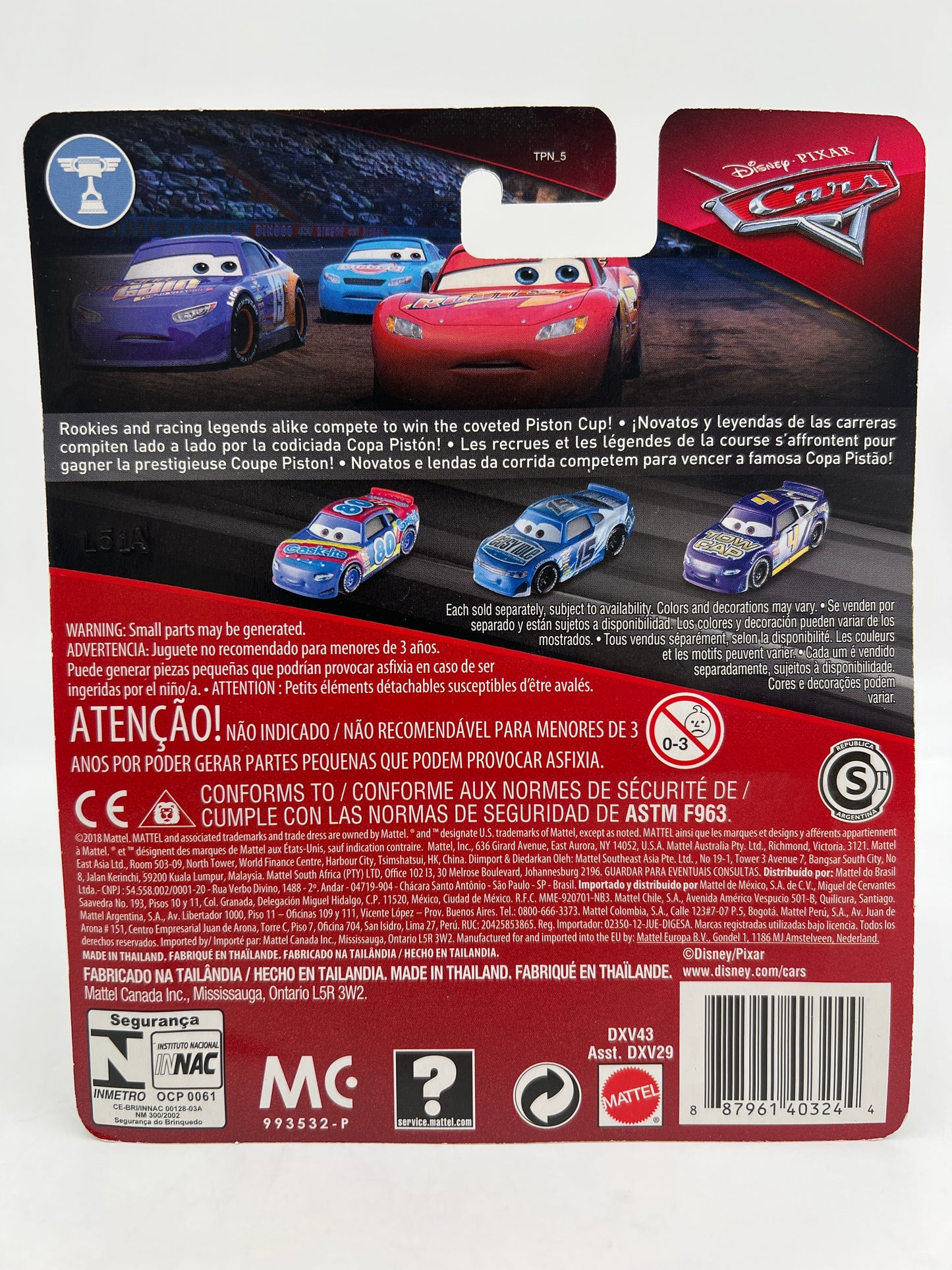 Disney Pixar Cars Piston Cup Racers Jack DePost 138C