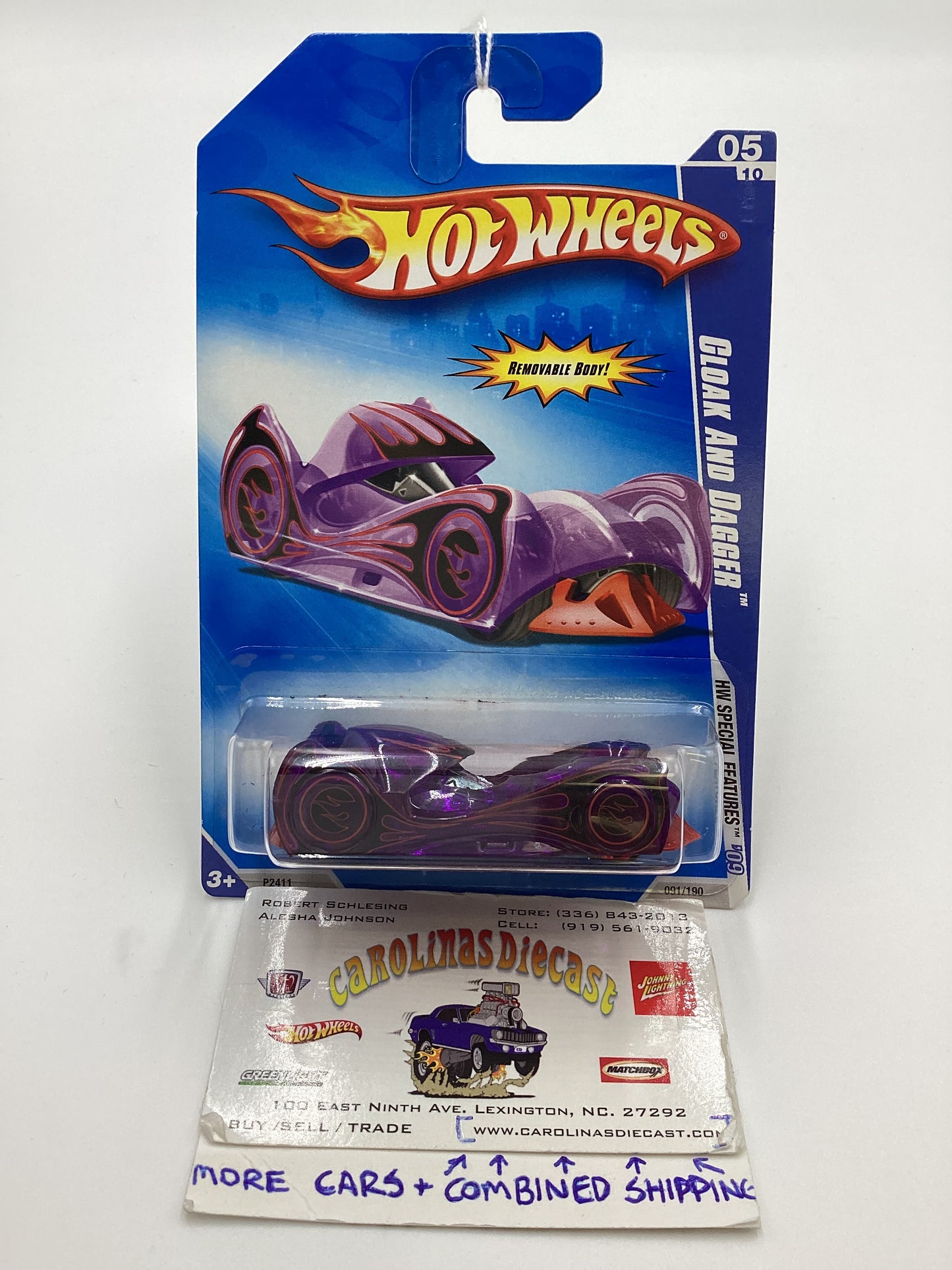 2009 Hot wheels #091 Cloak and Dagger Purple GG2