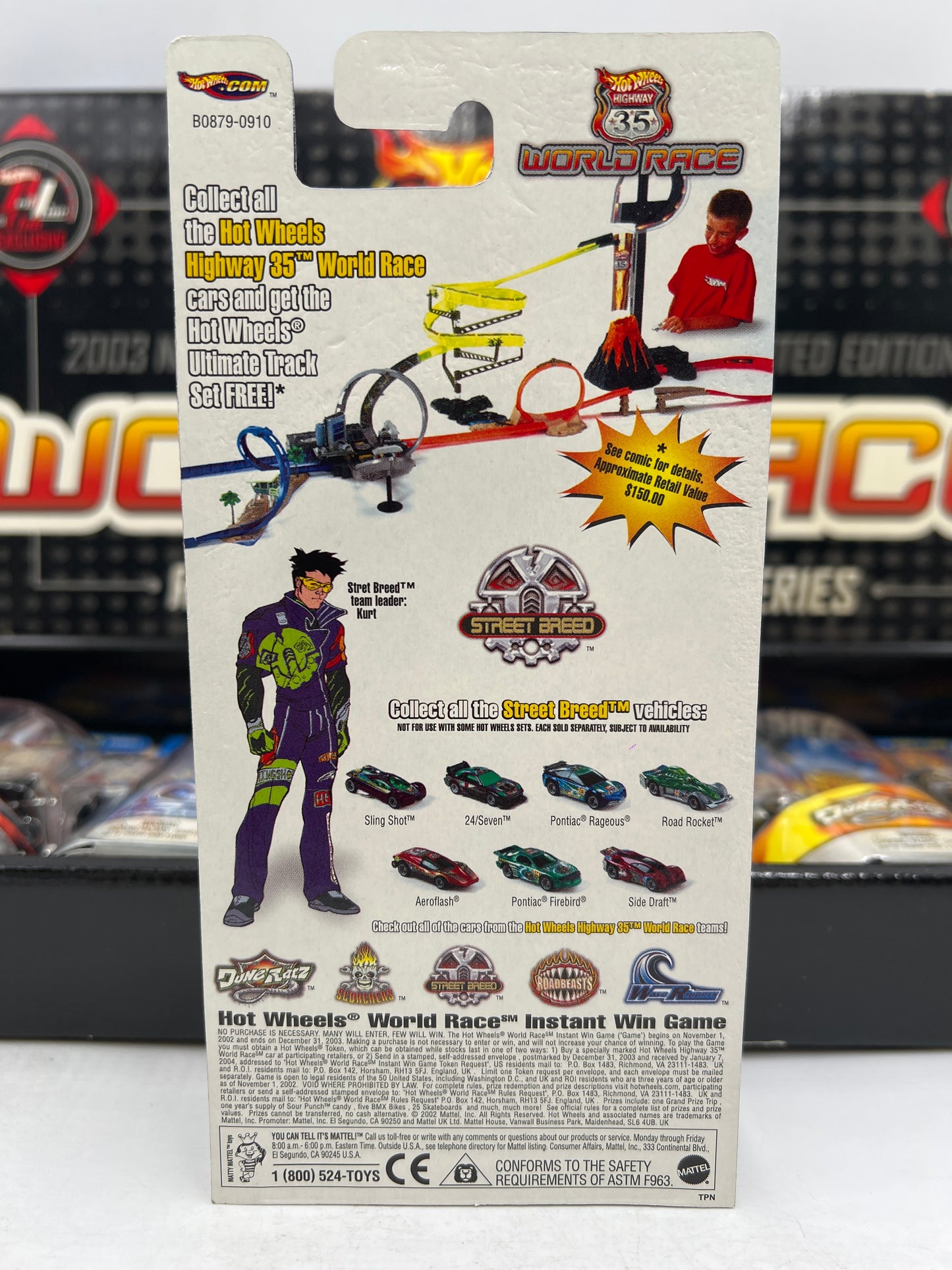 Hot Wheels 2003 Nationals RLC Exclusive #863/2000 Highway 35 World Race Zamac Set VHTF