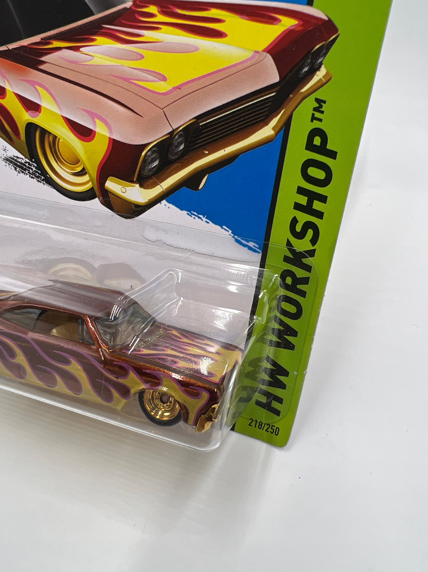 2014 Hot Wheels Super Treasure Hunt #218 65 Chevy Impala W/Protector 1
