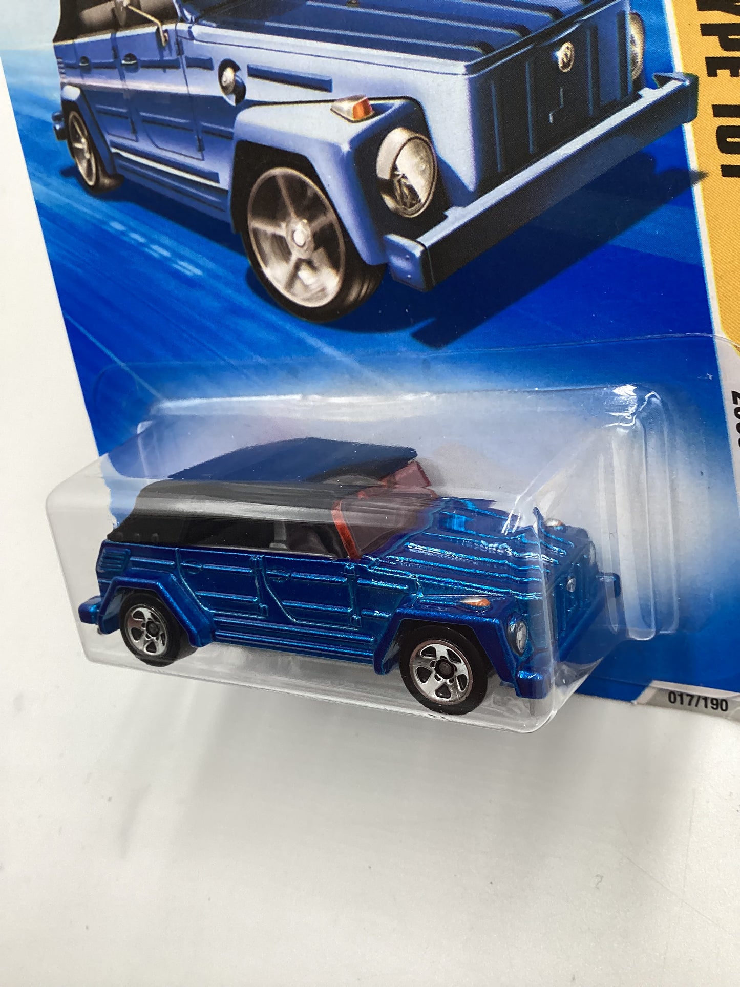 2009 Hot Wheels #17 Volkswagen Type 181 Blue Pink Window (SR)